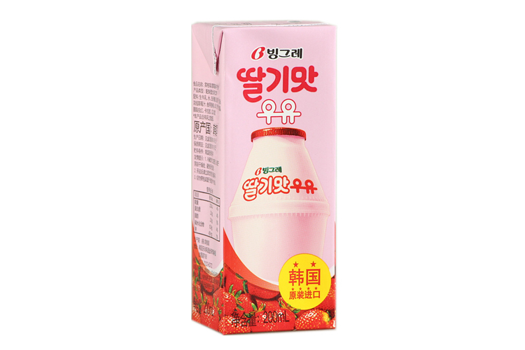 BINGGRAE BANANA MILK (STRAWBERRY) 200ML